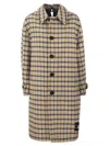 Marni Women's Reversible Wool Coat With Check Pattern In Multicolor