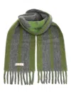Marni Fringed Ends Striped Pattern Scarves