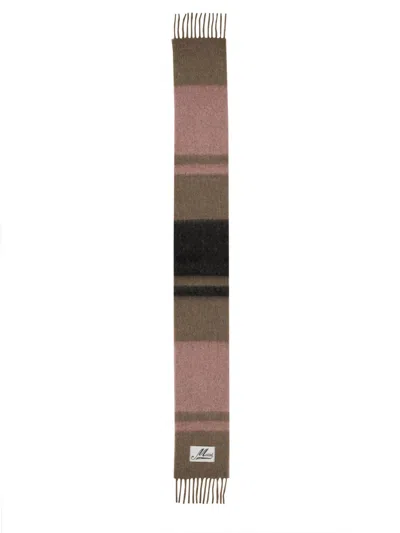 Marni Women Scarf With Logo In Purple