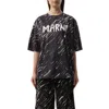 Marni Women's Scribbled Logo T-shirt In Black