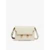 Marni Womens Shell Trunkaroo Branded-hardware Leather Shoulder Bag In Shell