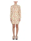 Marni Shirt Dress With Floral Pattern In Multicolour