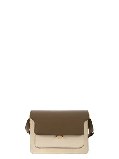 Marni Women's Shopping Trunk M Natural Brown Orange