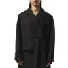 Marni Color-block Tailored Blazer With Classic Notch Lapel In Black