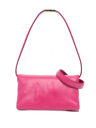 Marni Women's Small Leather Prisma Crossbody Bag In Pink