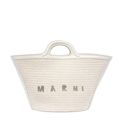 Marni Women Small Tropicalia Handbag In White