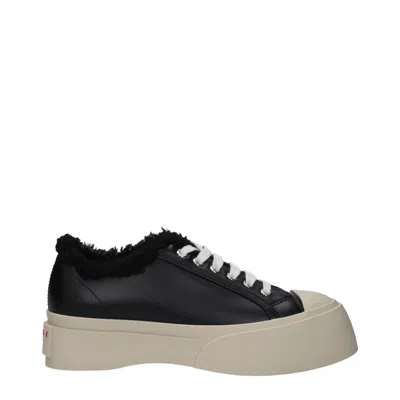 Marni Women's Sneakers Black Leather