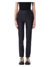 Marni Slim Denim Trousers Contrast Stitching In Blue