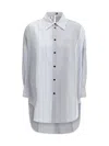 Marni Womens Stn63 Oversized Striped Cotton Shirt In Multi