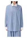Marni Women's Striped Shirt In Blue Stripes