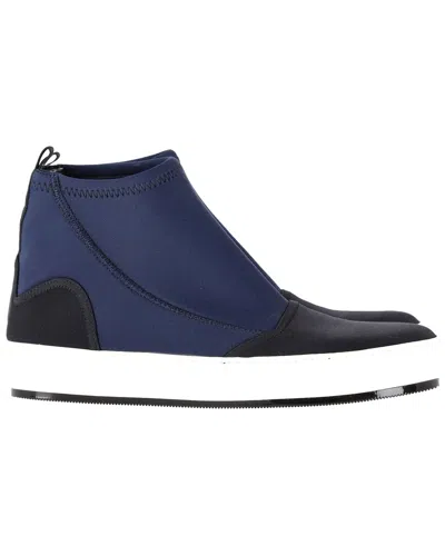 Pre-owned Marni Women's Synthetic Neoprene Sneaker Boot (authentic Pre-loved) In Blue