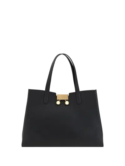 Marni Women Tote Medium Bag In Black