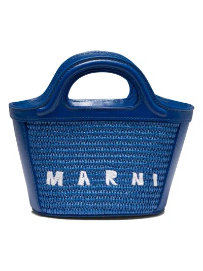 Marni Women's "tropicalia Micro" Handbag In Blue