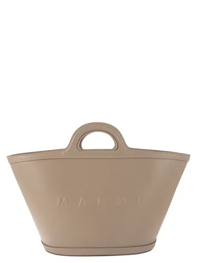 Marni Women Tropicalia S - Leather Handbag In White