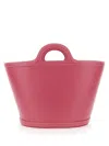 Marni Structured Shoulder Bag With Double Top Handle In Pink