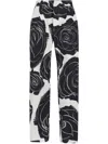 Marni Trousers Featuring Floral Pattern And Pockets In Multi