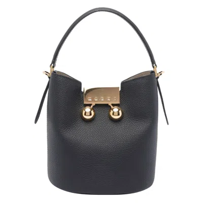 Marni Women Trunkaroo Bucket Bag In Black