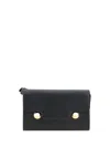 Marni Trunkaroo Shoulder Bag Adjustable Strap In Black