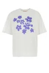 Marni Relaxed Fit Floral Print T-shirt In White