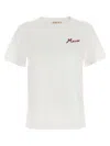 Marni Cotton Logo-print Short-sleeve T-shirt In Metallic