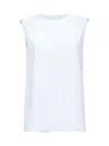 Marni Pleated Sleeveless Top In White