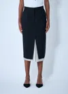 Marni Women Wool Midi Skirt In Blue