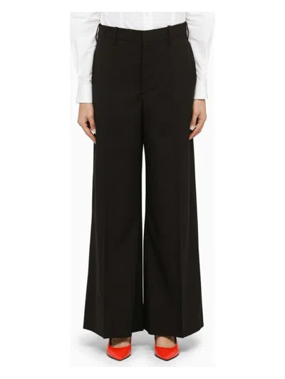 MARNI WOMEN'S WOOL PALAZZO TROUSERS