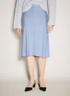 Marni Women Wool-silk Skirt In Blue