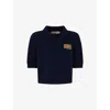 Marni Cashmere Polo Sweater Application In Blue
