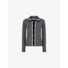 Marni Womens 00n60 Colour-block Brand-embroidered Wool Cardigan In Multi