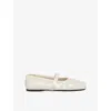 Marni Patent-leather Ballerina Shoes In 00w02