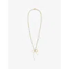 Marni Womens 00y65 Pear Chain Brass Necklac In Gold