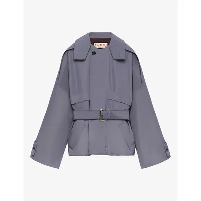 Marni Womens Belted Blouson Trench Coat 00n63