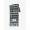 Marni Gingham Scarf In Black