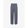 Marni Checked Wide-leg Trousers With Front Pleats And Concealed Zip