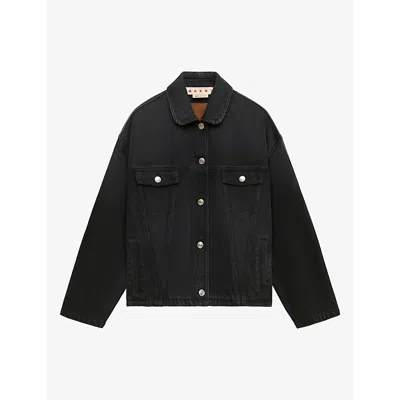 Marni Womens  Martingale Denim Jacket In 00n99