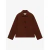 Marni Brown Wool-cashmere Jacket In 00m40