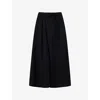 Marni Black Batavia Wool Low-crotch Trousers In Black