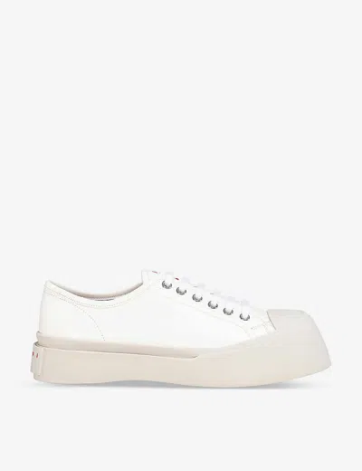 MARNI WOMENS MARNI PABLO PLATFORM-SOLE LEATHER LOW-TOP TRAINERS,65109459