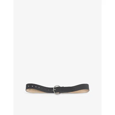 Marni Womens Round-buckle Leather Belt 00n99