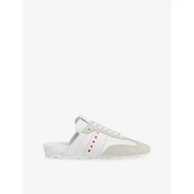 Marni Womens Soccer Leather Mules Zo437 Eur 38/5 Uk
