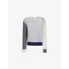 Marni Cashmere Sweater Color-block Design Open Back In Sodium