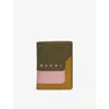 Marni Womens Zo957 Colour-block Leather Bifold Wallet