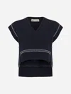 Marni Woman Sweater Midnight Blue Size 4 Virgin Wool In Light Navy