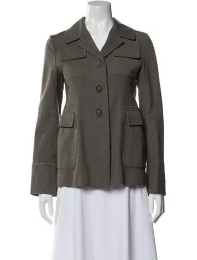 Pre-owned Marni Wool Blazer In Gray