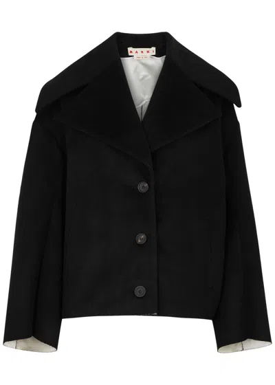 Marni Wool-blend Jacket In Black