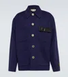 Marni Wool-blend Jacket In Light Navy