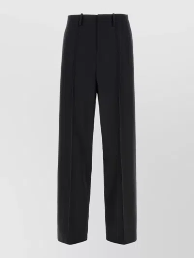 Marni Wool Blend Pants Front Pleats Wide Leg In Multi