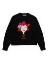 Marni Wool-blend Sweater In Black