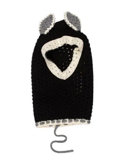 Pre-owned Marni Wool Cable Gifting Gauce In Black